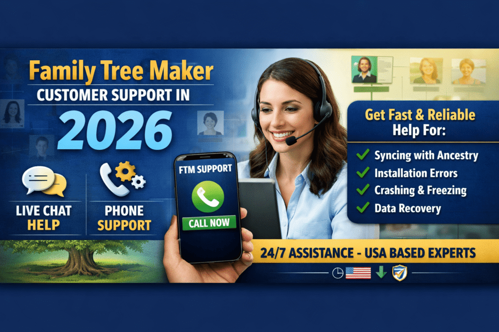 family tree maker customer support